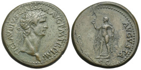 Roman Empire. Claudius, 41-54. Sestertius (Bronze, 37.47 mm, 26.32 g). Rome. AD 50-54. TI CLAVDIVS CAESAR AVG P M TR P IMP P P, Laureate head right. R...