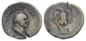Roman Empire. Vespasian, 69-79. Denarius (Silver, 20.02 mm, 3.34 g). Rome. AD 76. [IMP] [CAES]AR VESPASIANVS [AVG], Laureate head right. Rev. [C]OS - ...
