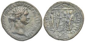 Roman Empire. Domitian, 81-96. As (Bronze, 30.1 mm, 10.40 g, 6 h). Rome, AD 88: Secular Games Issue. IMP CAES DOMIT AVG GERM P M TR P VIII CENS PER P ...