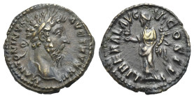 Roman Empire. Marcus Aurelius, 161-180. Denarius (Silver, 18.44 mm, 2.82 g). Rome, AD 168-169. M ANTONINVS AVG TR P XXIII, Laureate head right. Rev. L...