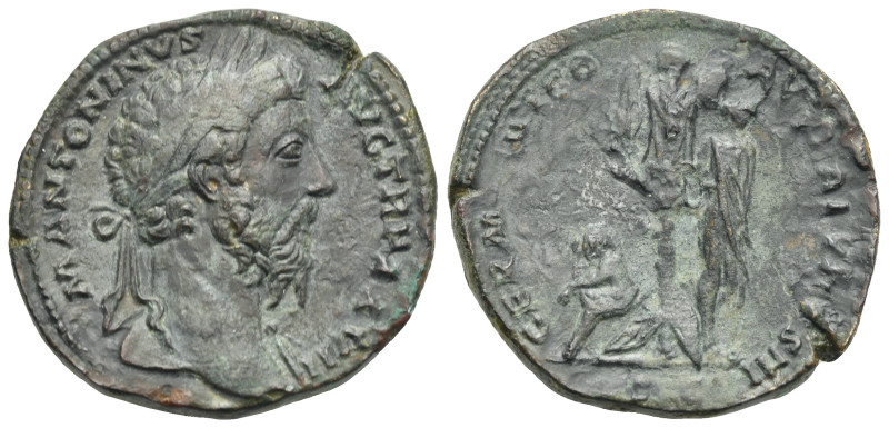 Roman Empire. Marcus Aurelius, 161-180. Sestertius (Bronze, 32.80 mm, 25.06 g). ...