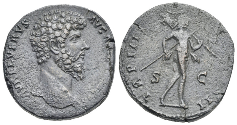 Roman Empire. Lucius Verus, 161-169. Sestertius (Bronze, 29.77 mm, 20.09 g). Rom...