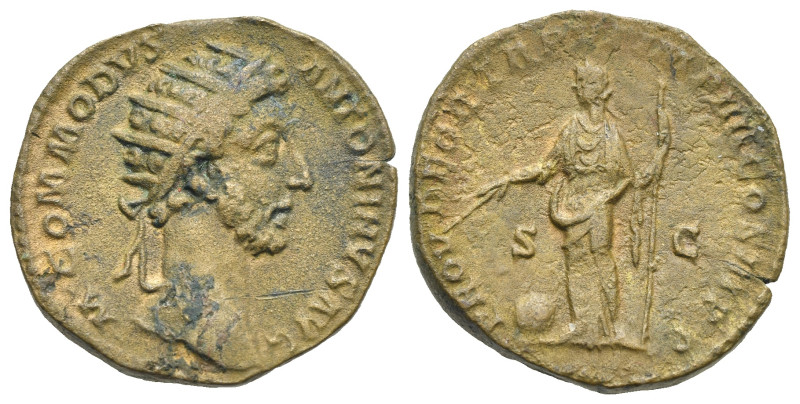 Roman Empire. Commodus, 177-192. Dupondius (Bronze, 25.23 mm, 11.61 g). Rome. AD...