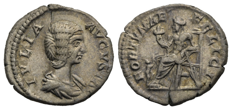 Roman Empire. Julia Domna, wife of Septimius Severus, 193-217. Denarius struck u...