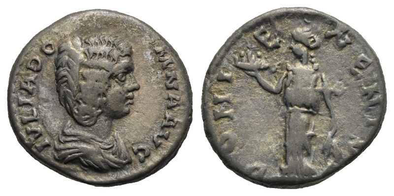 Roman Empire. Julia Domna, wife of Septimius Severus, 194-217. Denarius struck u...