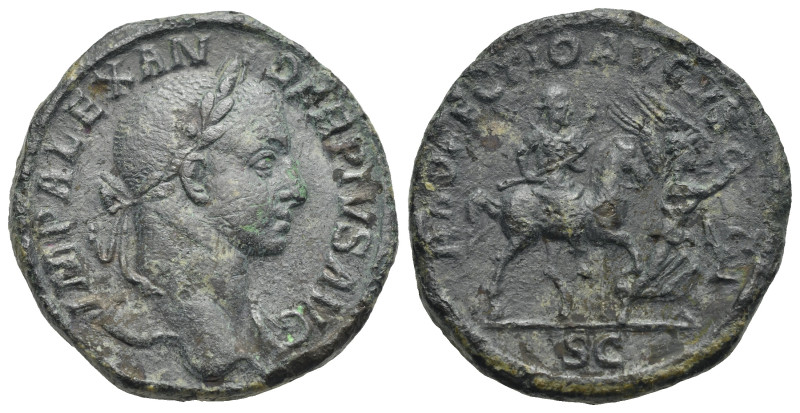 Roman Empire. Severus Alexander, 222-235. Sestertius (Bronze, 31.05 mm, 17.30 g)...