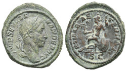 Roman Empire. Severus Alexander, 222-235. As (Bronze, 26.93 mm, 12.35 g). Rome. AD 228. IMP SEV ALE XANDER AVG, Laureate head right. Rev. ROMAE AE TER...