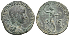Roman Epire. Gordian III, 238-244. Sestertius (Bronze, 28.06 mm, 16.99 g). Rome. AD 240-244 . IMP GORDIANVS PIVS FEL AVG, Laureate, draped, and cuiras...
