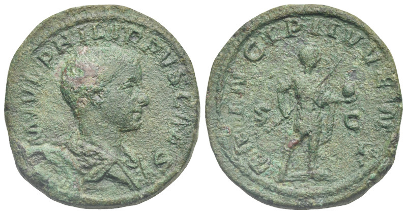 Roman Empire. Philip II, 247-249. Sestertius (Bronze, 29 mm, 19.82 g). Rome. AD ...