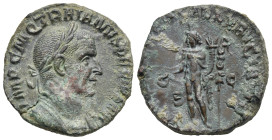 Roman Empire. Trajan Decius, 249-251. Sestertius (Bronze, 26.49 mm, 14.06 g). Rome. AD 250-251. IMP C M Q TRAIANVS DECIVS AVG, Laureate and cuirassed ...