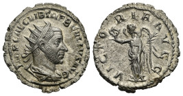 Roman Empire. Trebonianus Gallus, 251-253. Antoninianus (Silver, 21.57 mm, 2.94 g). Rome. AD 251-253. IMP CAE C VIB TREB GALLVS AVG Radiate, draped an...