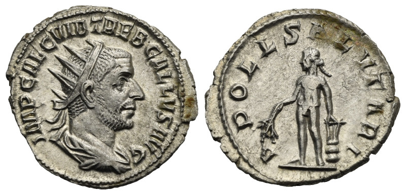 Roman Empire. Trebonianus Gallus, 251-253. Antoninianus (Silver, 22.36 mm, 3.27 ...