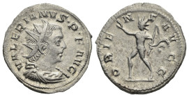 Roman Empire. Valerian I, 253-260. Antoninianus (Silver, 21.96 mm, 3.55 g). Colonia Agrippinensis. AD 257-258 ca. VALERIANVS•P•F•AVG, Radiate, draped ...