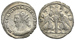 Roman Empire. Valerian I, 253-260. Antoninianus (Silver, 21.66 mm, 3.76 g). Samosata. AD 255-256. IMP C P LIC VALERIANVS AVG Radiate and cuirassed bus...