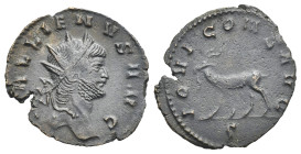 Roman Empire. Gallienus, 253-268. Antoninianus (Silvered Bronze, 21.06 mm, 2.00 g). Rome. AD 267-268. GALLIENVS AVG, Radiate head right. Rev. IOVI CON...