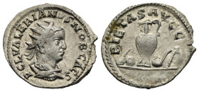 Roman Empire. Valerian II as Caesar, 256-258. Antoninianus (Silver, 22.18 mm, 2.95 g). Rome. AD 257-258. P C L VALERIANVS NOB CAES. Radiate, draped an...
