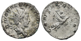 Roman Empire. Divus Valerian II (died AD 258). Consecration issue, struck under Valerian I. Antoninianus (Silver, 21.49 mm, 3.46 g). Lugdunum or Colog...