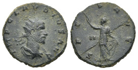 Roman Empire. Claudius II Gothicus, 268-270. Antoninianus (Bronze, 19.74 mm, 4.19 g). Siscia. AD 269. IMP CLAVDIVS AVG, Radiate, draped and cuirassed ...