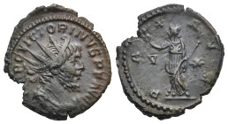 Roman Empire. Victorinus, 269-271. Antoninianus (Bronze, 20.82 mm, 3.80 g). Cologne. AD 269-271. IMP C VICTORINVS P F AVG, Radiate, draped and cuirass...