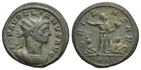Roman Empire. Aurelian, 270-275. Antoninianus (Bronze, 21.96 mm, 3.74 g). Rome, AD 274. IMP AVRELIANVS AVG, Radiate and cuirassed bust right. Rev. ORI...