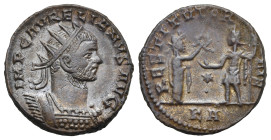 Roman Empire. Aurelian, 270-275. Antoninianus (Silvered Bronze, 21.28 mm, 5.17 g). Tripolis, 1st officina, 5th emission. End AD 274. IMP C AVRELIANVS ...