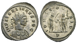 Roman Empire. Aurelian, 270-275. Antoninianus (Billon, 24.22 mm, 3.49 g). Mediolanum. AD 271-274 ca. IMP AVRELIANVS AVG, Radiate and cuirassed bust ri...
