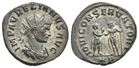 Roman Empire. Aurelian, 270-275. Antoninianus (Silvered Bronze, 22.75 mm, 5.51 g). Siscia, 1st officina. AD 271. IMP AVRELIANVS AVG Radiate, draped an...