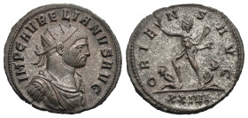 Roman Empire. Aurelian, 270-275. Antoninianus, (Silvered Bronze, 22.80 mm, 3.79 g). Siscia, 6th officina, 9th emission. AD autumn 274-spring 275. IMP ...