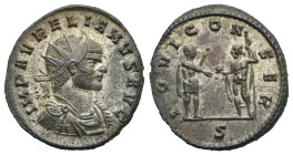 Roman Empire. Aurelian, 270-275. Antoninianus (Silvered Bronze, 21.54 mm, 3.98 g). Serdica. AD 271. IMP AVRELIANVS AVG Radiate, draped and cuirassed b...