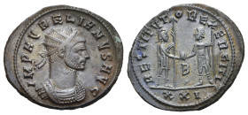 Roman Empire. Aurelian, 270-275. Antoninianus (Silvered Bronze, 24.04 mm, 3.82 g). Cyzicus. AD 275. IMP AVRELIANVS AVG Radiate and cuirassed bust righ...
