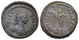 Roman Empire. Probus, 276-282. Antoninianus (Bronze, 22.87 mm, 3.82 g). Rome. AD 281. PROBV S P F AVG Radiate and cuirassed bust right. Rev. IOVI CONS...