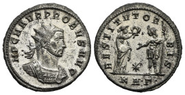 Roman Empire. Probus, 276-282. Antoninianus (Bronze, 22.81 mm, 4.53 g). Serdica. AD 276-277. IMP C M AVR PROBVS AVG, Radiate, draped and cuirassed bus...