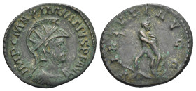 Roman Empire. Maximian Herculius, 286-305. Antoninianus (Billon, 22.58 mm, 3.62 g). Lugdunum, AD 287-289. IMP C MAXIMIANVS P F AVG, Radiate, helmeted ...