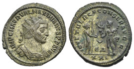 Roman Empire. Maximian Herculius, 286-305. Antoninianus (Bronze, 21.79 mm, 4.00 g). Antioch. IMP C M AVR VAL MAXIMIANVS P F AVG Radiate, draped and cu...