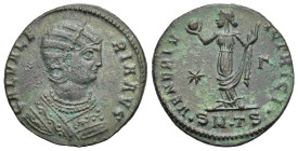 Roman Empire. Galeria Valeria, wife of Galerius, Follis (Bronze, 25.10 mm, 6.85 g). Thessalonica 3rd officina. AD 308-310. GAL VALE RIA AVG Diademed b...