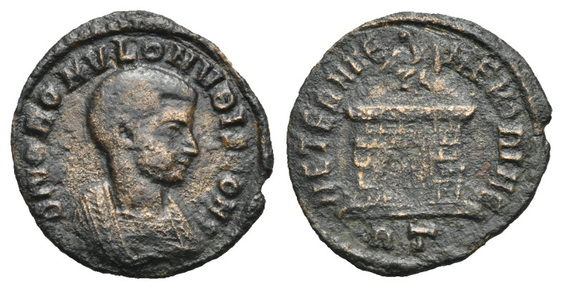 Roman Empire. Divus Romulus, son of Maxentius. Follis (Bronze, 16.57 mm, 1.28 g)...