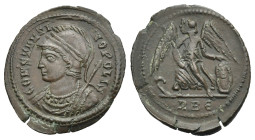 Roman Empire. Constantine I, 306-337. Follis (Bronze, 19.53 mm, 2.37 g). Rome. AD 330-331. CONSTANTI - NOPOLIS, Personified bust of the city of Consta...