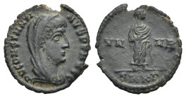 Roman Empire. Divus Constantine I (died 337). Commemorative posthumous issue. Nummus (Bronze, 15.65 mm, 1.23 g). Cyzicus, 3rd officina. AD 347-348. D ...