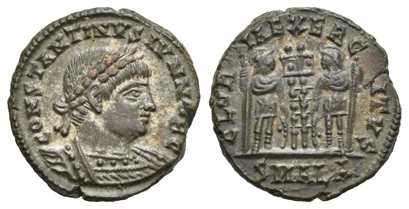 Roman Empire. Constantine II as Caesar, 317-337. Follis, (Bronze, 17.35 mm, 3.35...