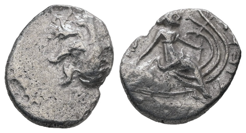 Euboia, Histiaia. AR Diobol, 1.49 g. - 13.99 mm. 3rd-2nd centuries BC.