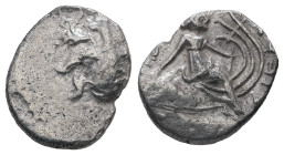 Euboia, Histiaia. AR Diobol, 1.49 g. - 13.99 mm. 3rd-2nd centuries BC.