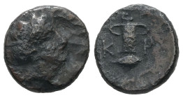 Kings of Thrace, Kypsela, Kersebleptes. AE. 1.73 g. - 12.93 mm. Circa 359-342/1 BC.