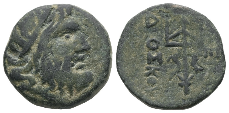 Thrace, Byzantion. AE. 6.12 g. - 19.44 mm. Circa 240-220 BC. Dioskour-, magistra...