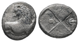 Thrace, Chersonesos. AR Hemidrachm, 2.00 g. - 13.20 mm. Circa 386-338 BC.