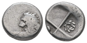 Thrace, Chersonesos. AR Hemidrachm, 2.38 g. - 12.98 mm. Circa 386-338 BC.