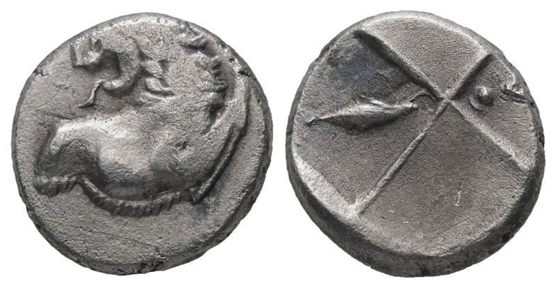 Thrace, Chersonesos. AR Hemidrachm. 2.16 g. - 13.05 mm. Circa 386-338 BC.