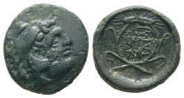Kings of Thrace (Macedonian), Lysimachos, 305-281 BC. AE. 2.35 g. - 15.30 mm.