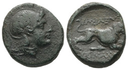 Kings of Thrace (Macedonian), Lysimachos, 305-281 BC. AE. 4.55 g. - 18.61 mm.
