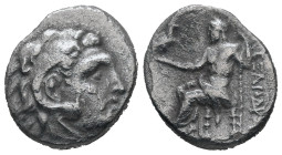 Kings of Macedon, Alexander III "the Great", 336-323 BC. AR Drachm, 3.51 g. - 17.60 mm.