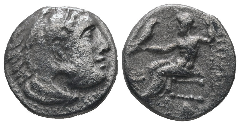 Kings of Macedon, Alexander III "the Great", 336-323 BC. AR Drachm, 3.63 g. - 16...